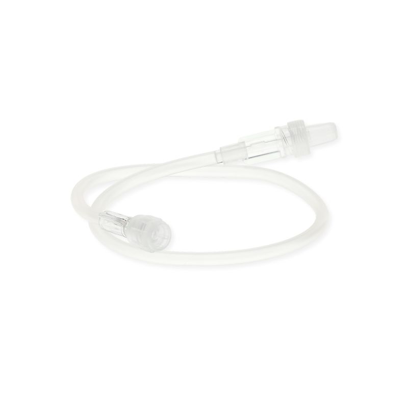 Produktbild von DISCOFIX Dreiwegehahn Blau – Mit 10 Cm Schlauch, 1 Stück, Für Medizinische & Technische Anwendungen (PZN 02133076)